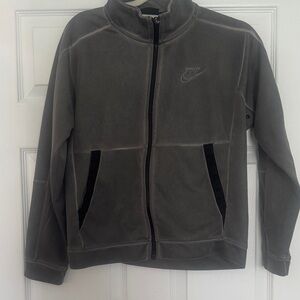 Nike Gray Full-Zip Hoodie Jacket Youth Large